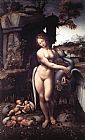 Leonardo da Vinci Leda 1508 painting